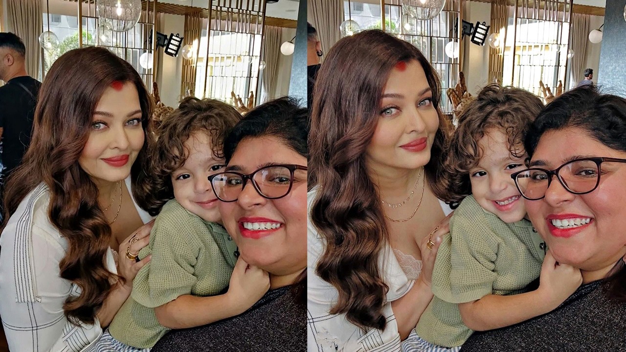 Aishwarya Rai's lovely moments with her little Baby at her New Home after her comeback!