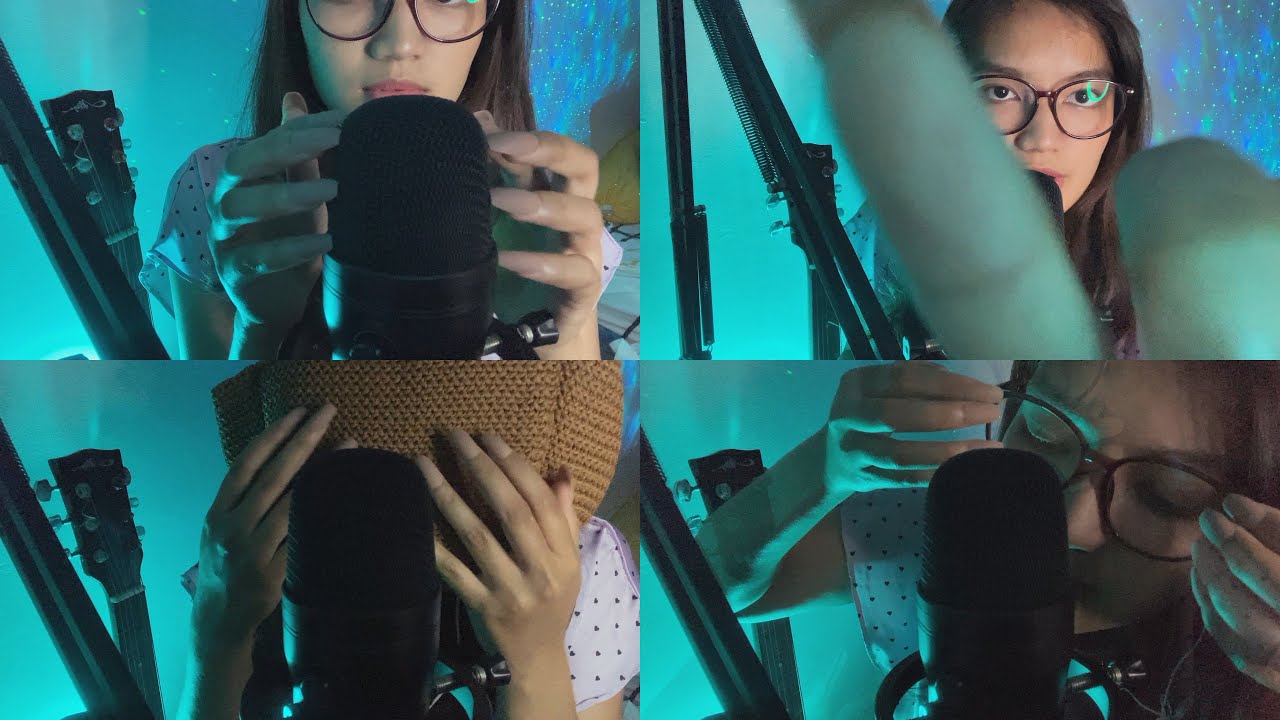 ASMR MIC SCRATCHING, FACE BRUSHING & TOUCHING, MOUTH SOUNDS | ASMR INDONESIA