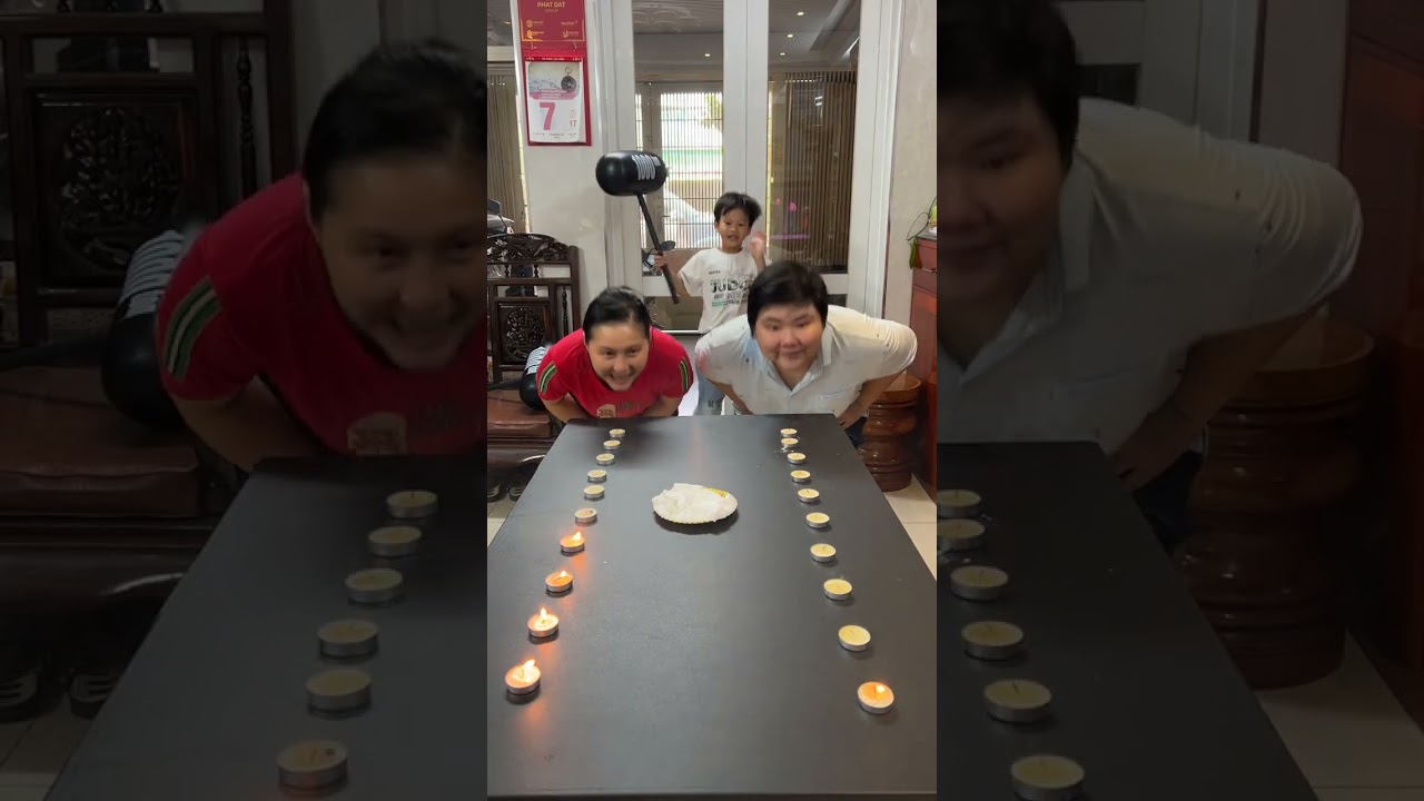 Blow Candle Challenge | Funny Family Games