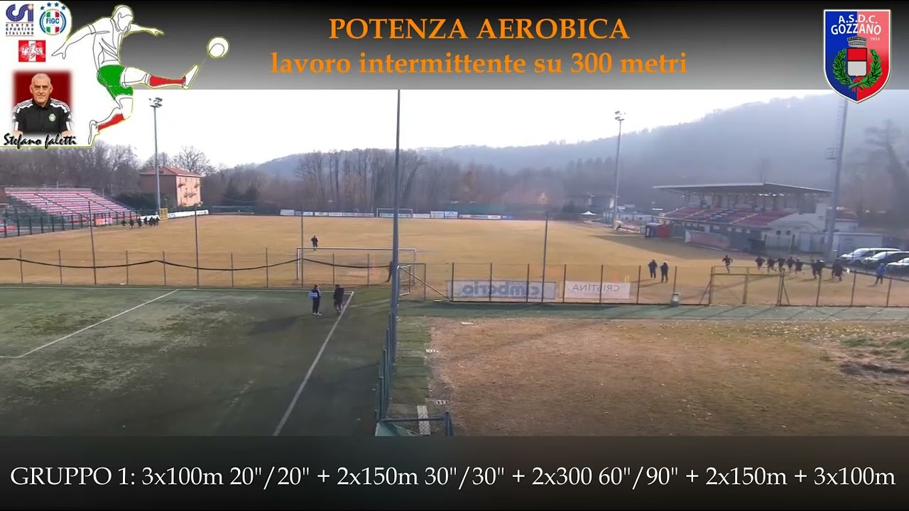 CALCIO - POTENZA AEROBICA - Intermittente su 300 metri