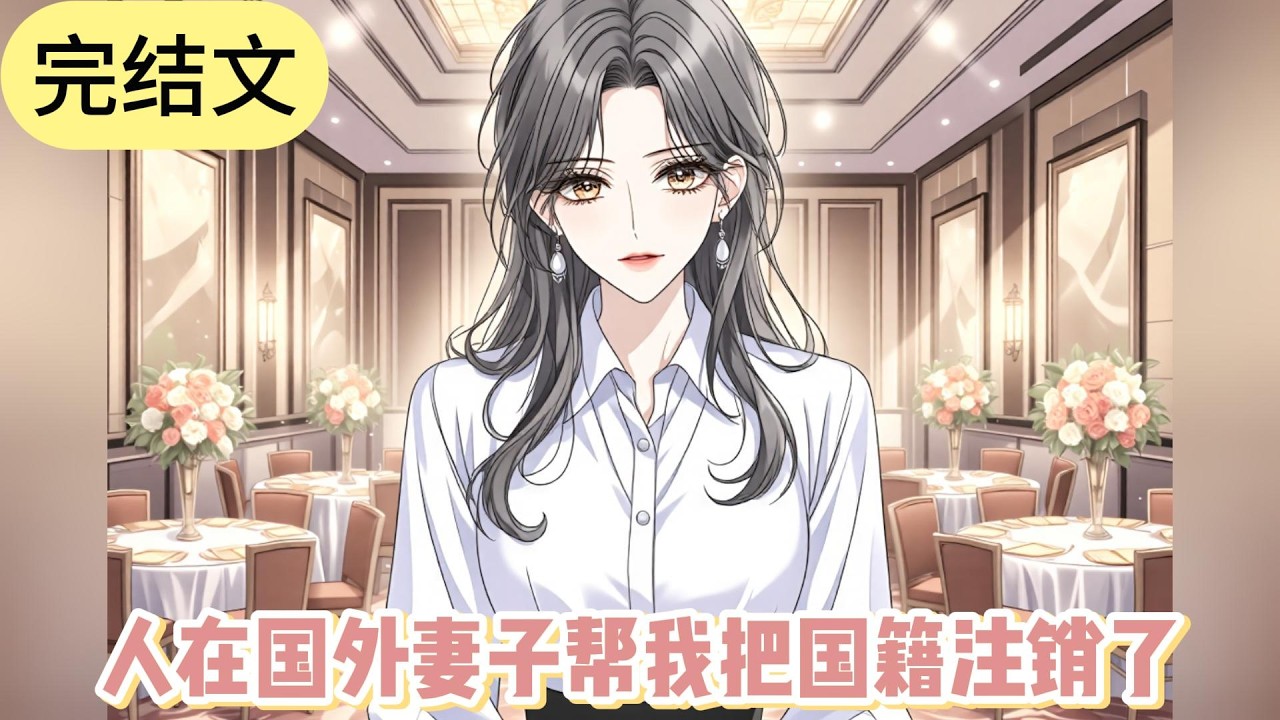 已完结《人在国外妻子帮我把国籍注销了》 七年前，她拉着我的手，说就喜欢我安安静静做研究的样子，说我是她见过最聪明的男人。现在，她嫌弃我只会念书。#小说 #故事#文荒推荐