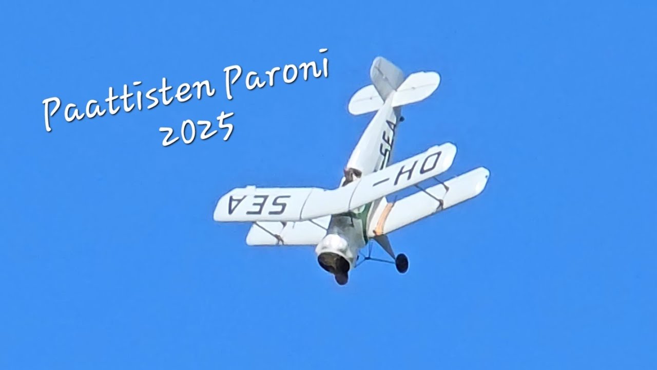 Mallilennokkien Suomen Cup 3/3 23.8.2025. Rc Scale model aeroplane Competition "Paattisten Paroni"
