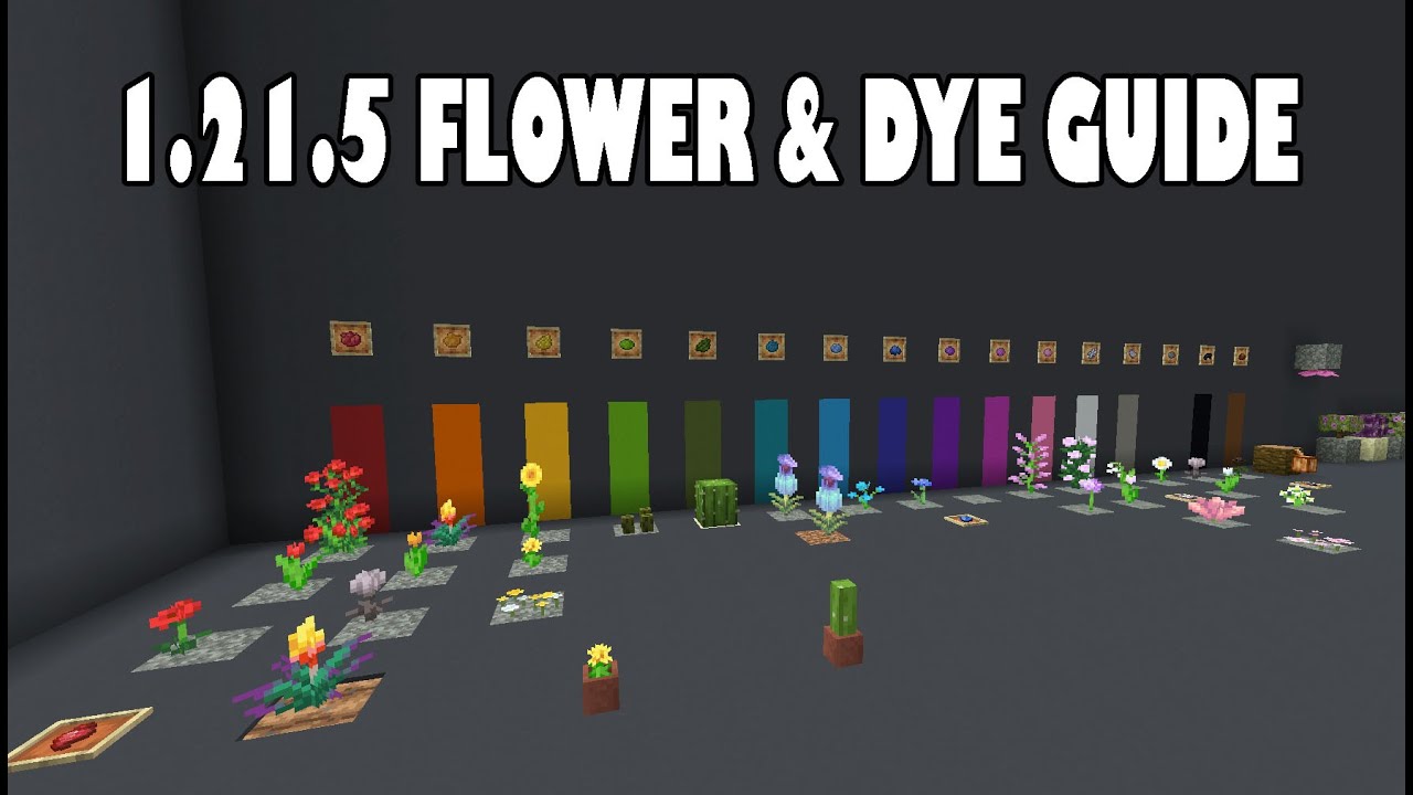Complete Guide to Flowers & Dyes in 1.21.10+! #minecraft #SpringtoLife