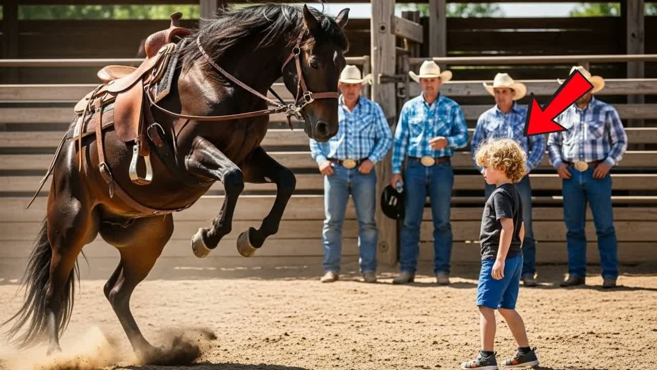HOMEM RICO DESAFIOU A MULTIDÃO COM SEU CAVALO INDOMÁVEL — UM GAROTO DE RUA FEZ O IMPOSSÍVEL