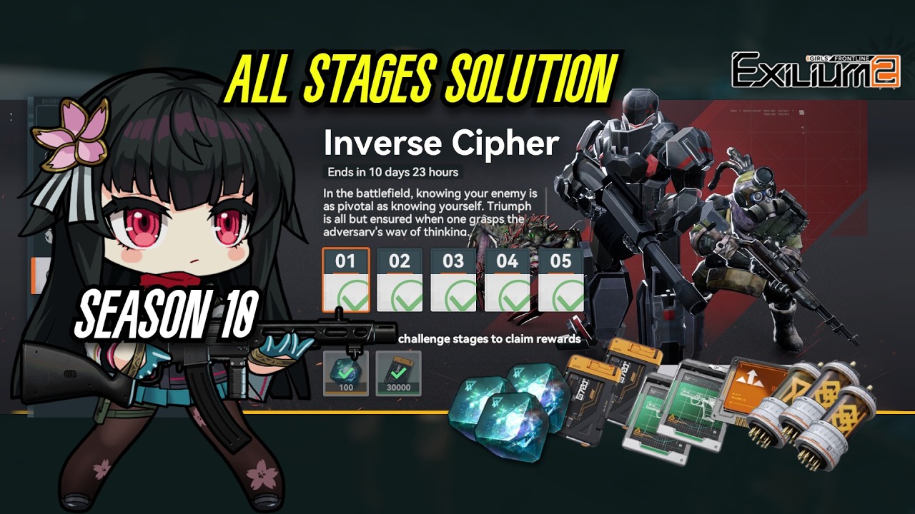 【GFL2】Inverse Cipher SEASON 10 ALL Puzzles Solutions! - Girls Frontline 2: Exilium