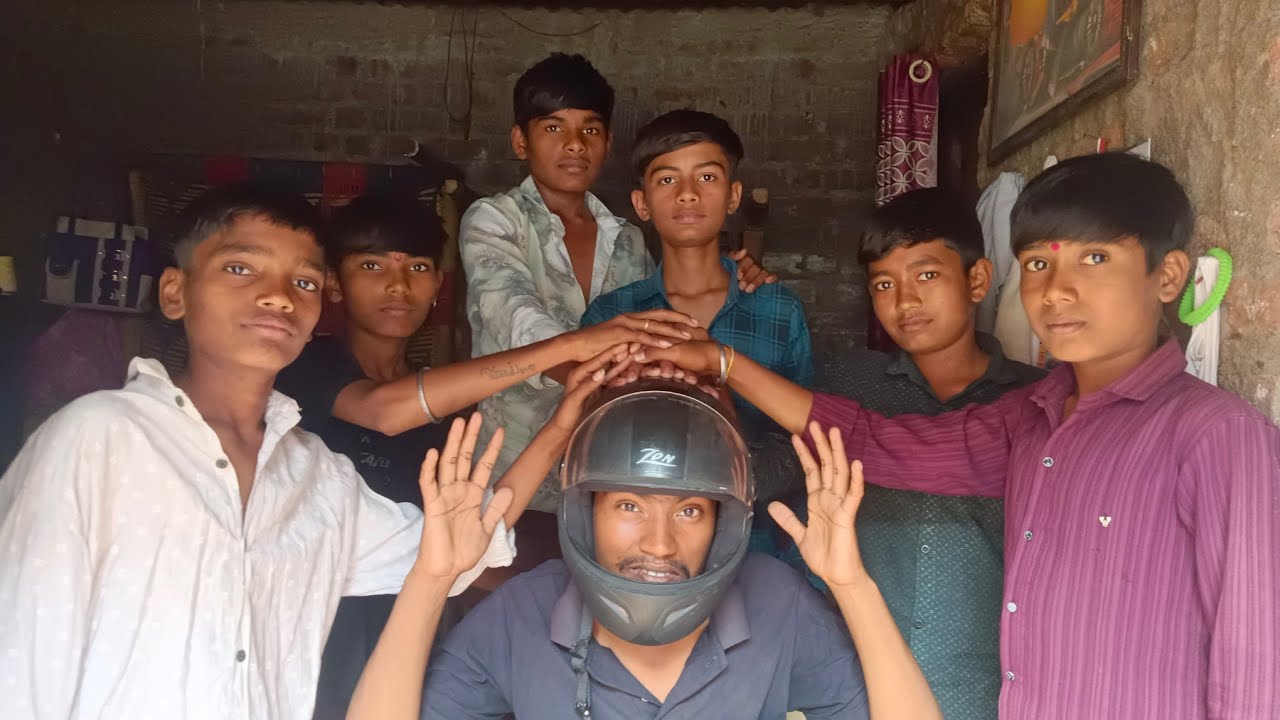 Helmet game with vinu friends 🤣🤣