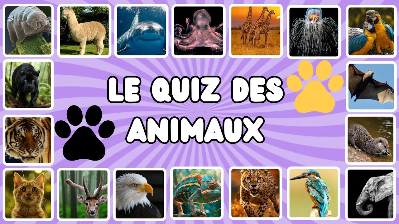 🐒 Quiz Animaux : Testez Votre Culture Générale Sur Les Créatures du Monde ! 🌟