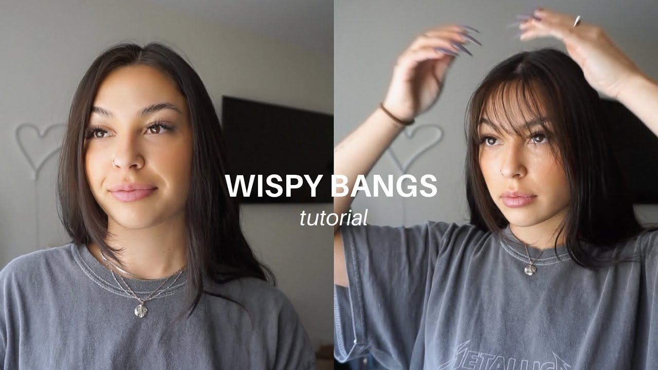 HOW I CUT WISPY BANGS AT HOME | Lauren Kubiske