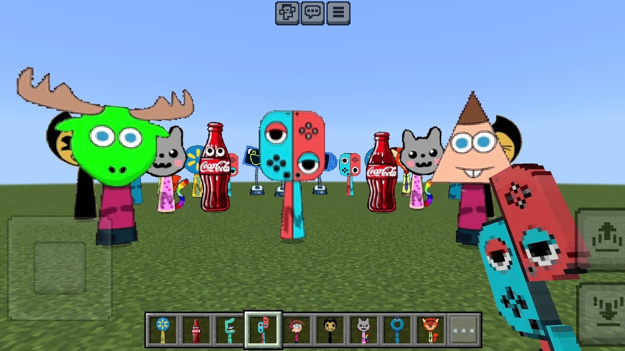 Sprunki​ OC​ Cartoon​ Cat​ added in Minecraft​ PE​#roblox #lifeisbutadream #funny #memes #minecraft 
