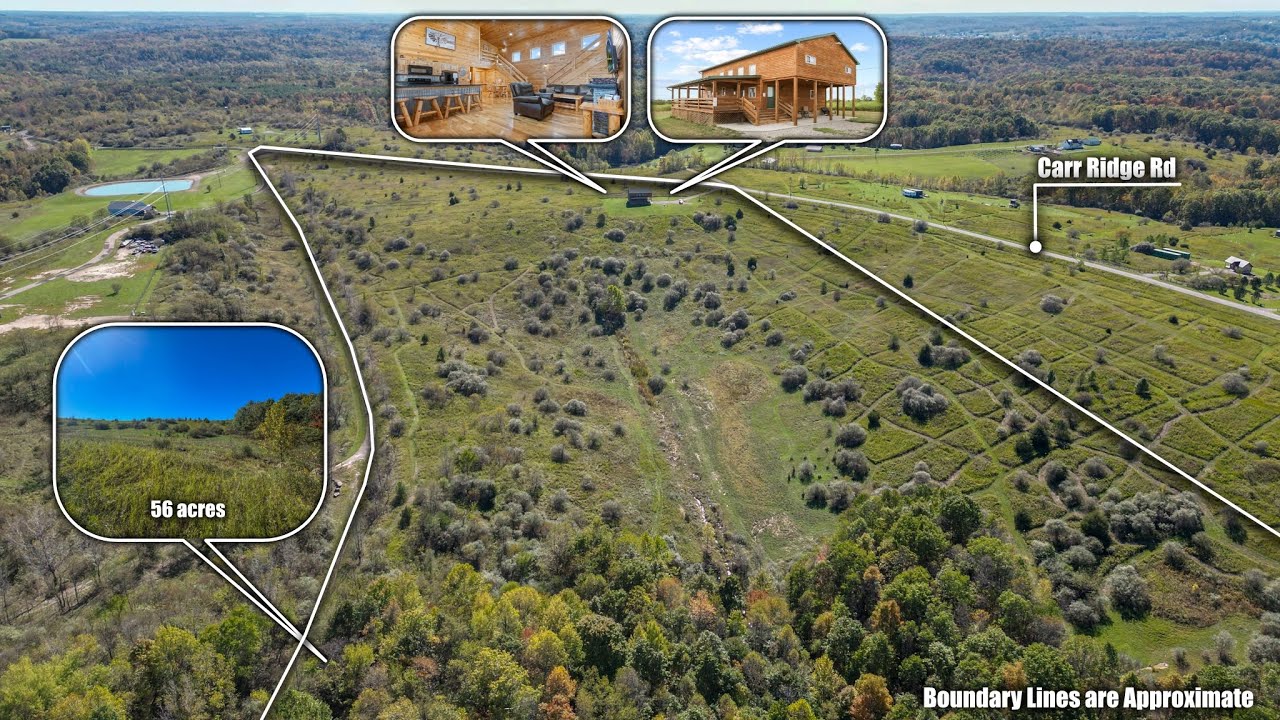 Ohio Land For Sale - Cabin on 56 acres - Vinton County
