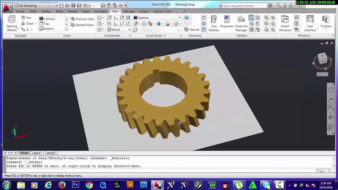 How to Make Helical Gear in Autocad