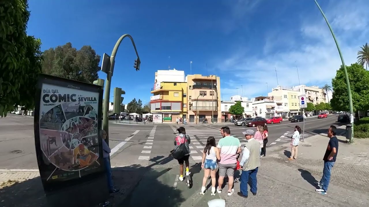 Virtual Tour through the Beautiful Streets of Seville📍SEVILLE 🇪🇸 4K Scooter Ride