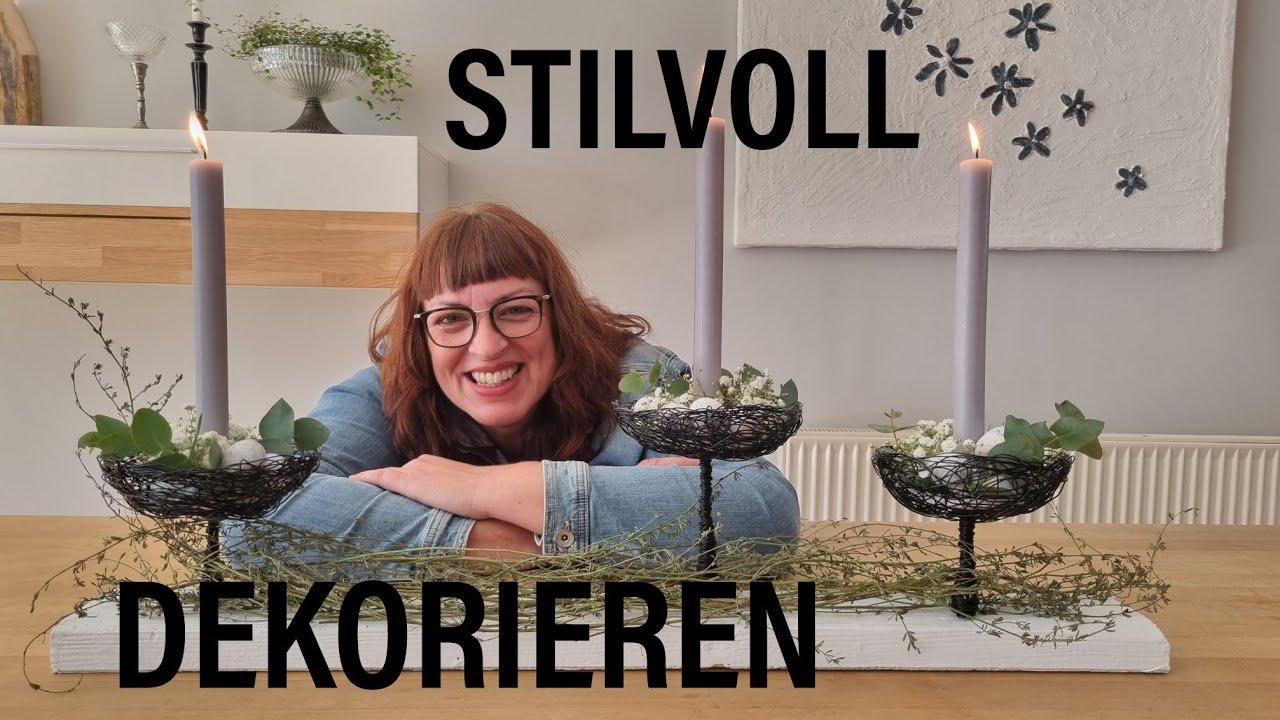 EINFACH UND STILVOLL SELBERMACHEN👉HALTBARE DEKOIDEE