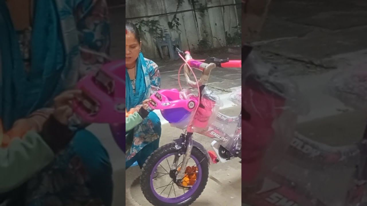 Avni ka birthday gift me li cycle#viral #usha #dairy blog