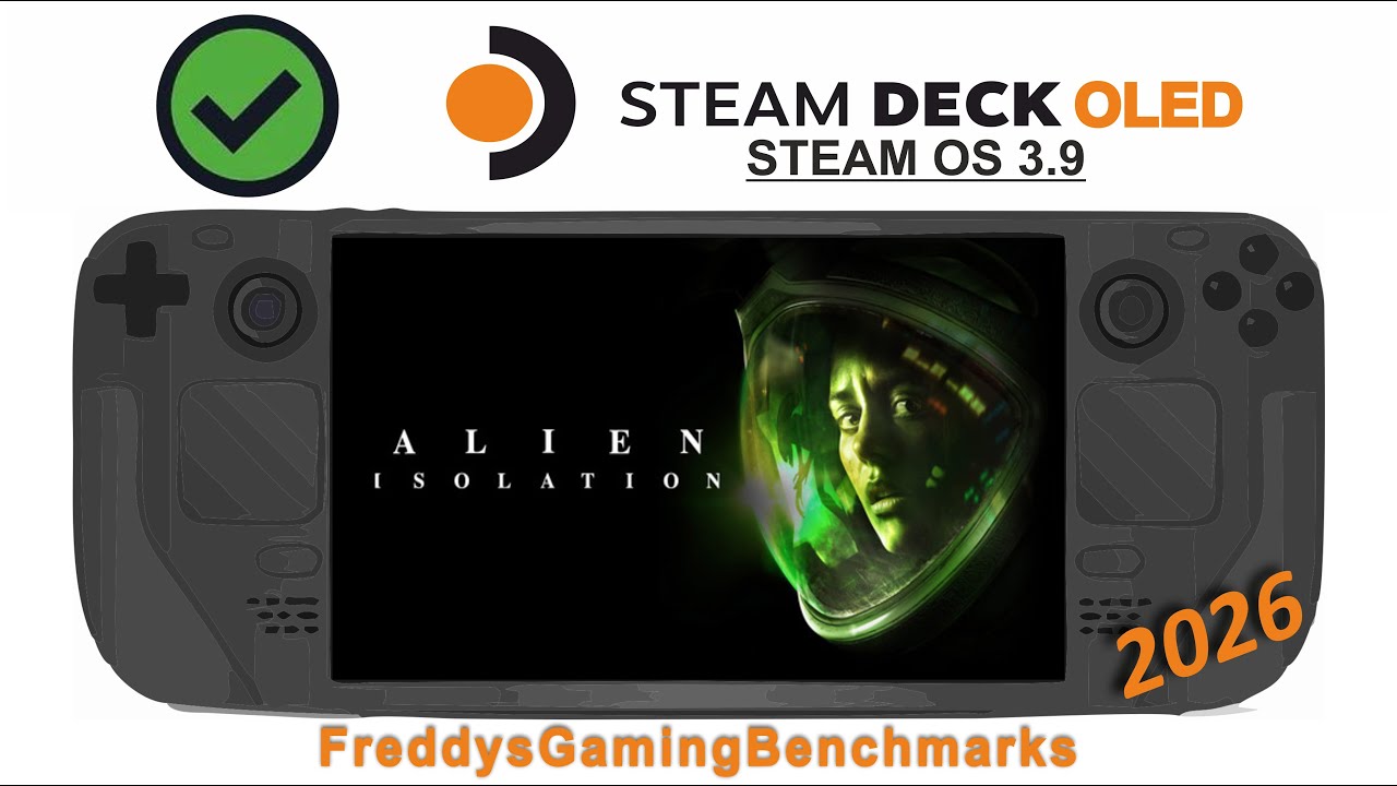 Alien Isolation (Test 02.2026) on Steam Deck OLED with Steam OS 3.9