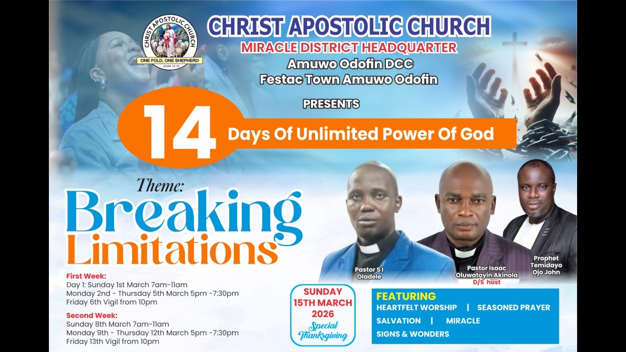 14 DAYS OF UNLIMITED POWER OF GOD - (DAY 10)
