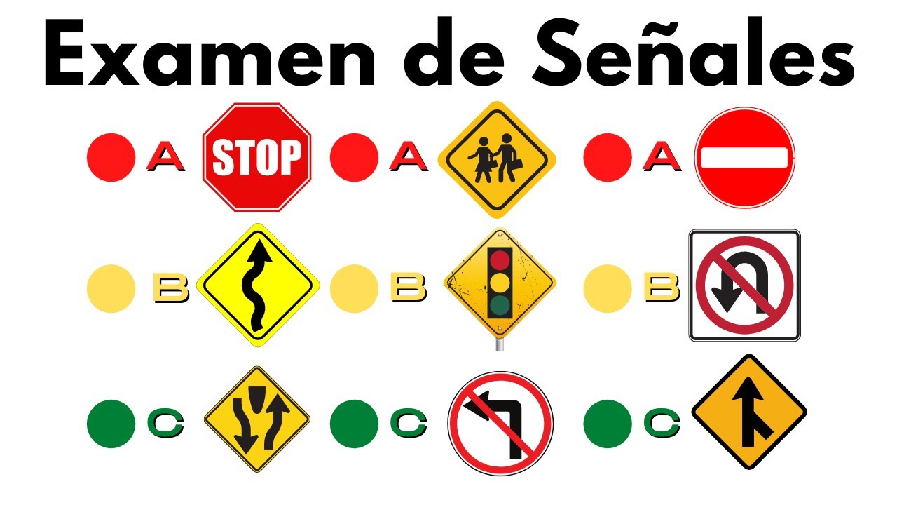 EXAMEN DE SENALES DE TRANSITO 2022(Señales de Trafico en USA)Licencia de Conducir.