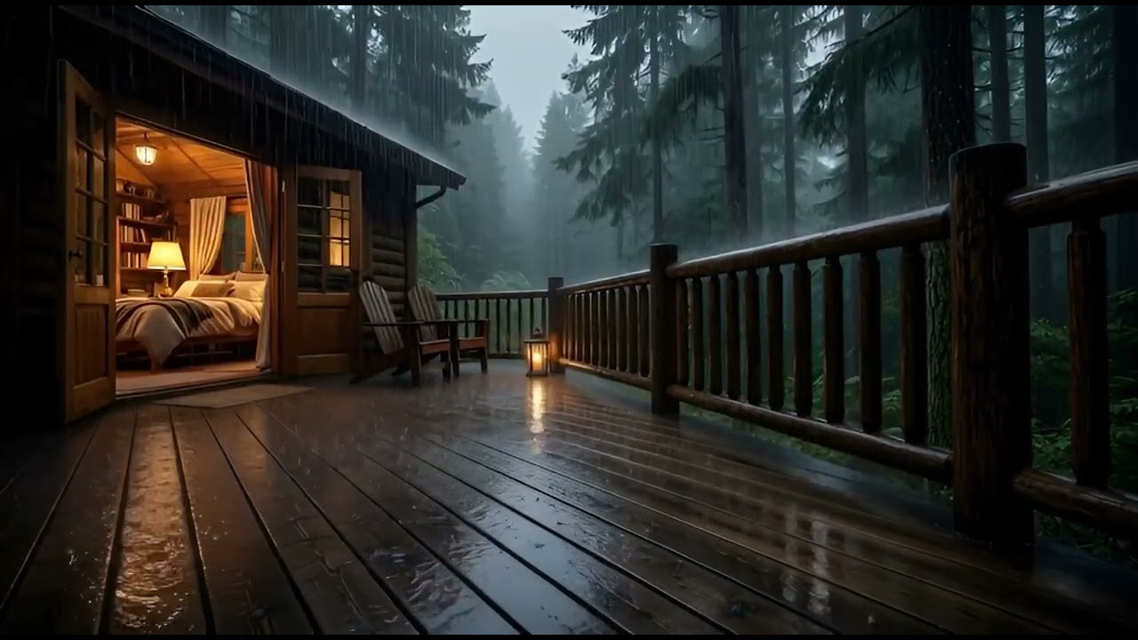 Gentle Forest Rain for a Silent Night | Deep Sleep, Relaxation, Calm Mind