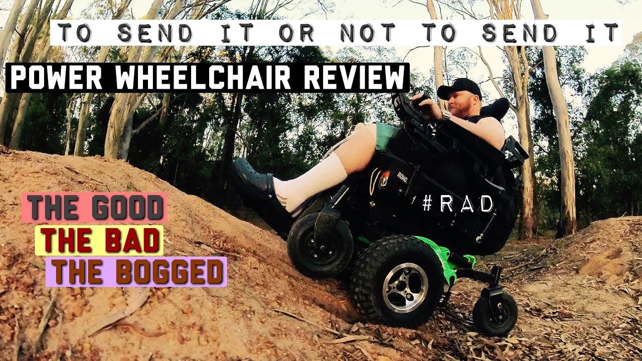 V6 frontier Power wheelchair review. Bogged again