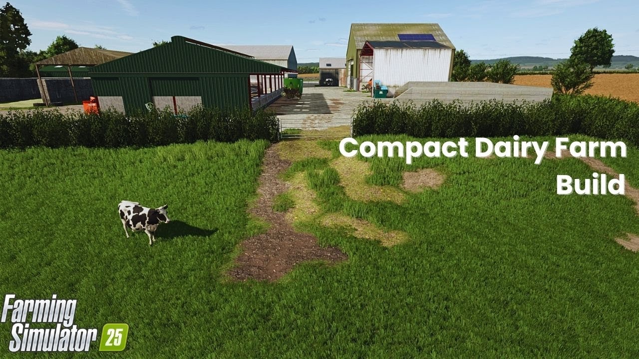 Dairy Farm Build | Oak Bridge Farm | FS25 (time-lapse)