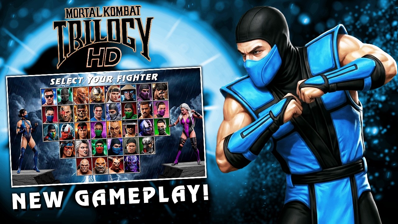 Обновление Mortal Kombat Trilogy HD Remake — Представлен новый экран выбора персонажей с Китана и...