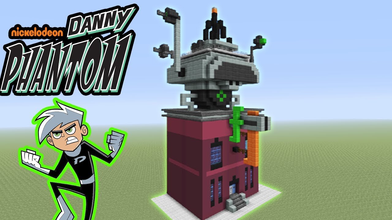 Minecraft: How To Make Danny Phantoms House Fenton Works 