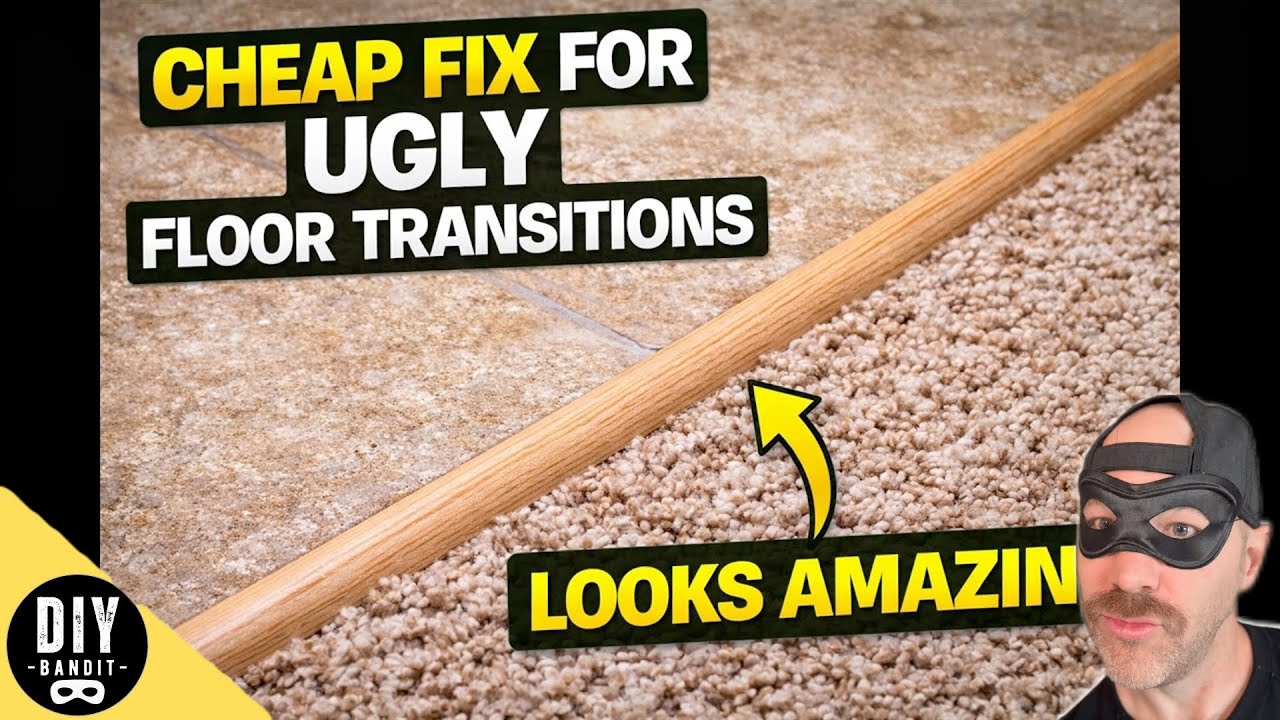 🔥 Easy DIY Transition Strips for Thick Carpet-to-Tile (Looks Amazing)