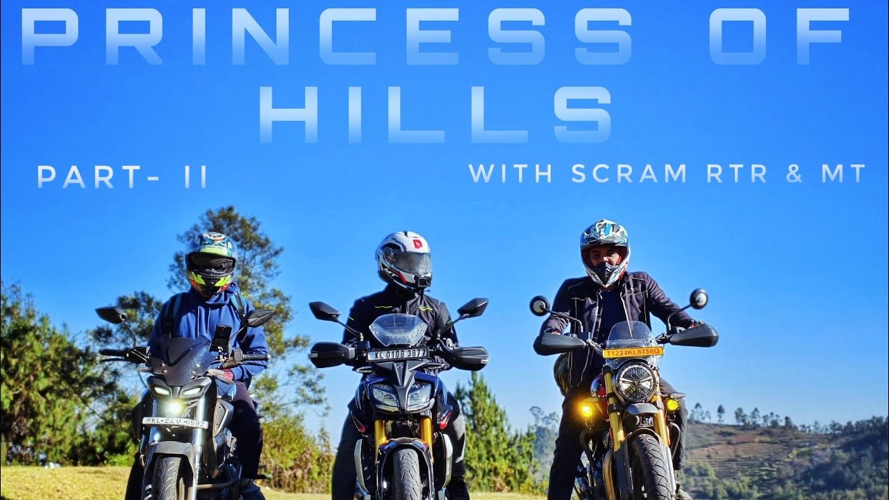 KODAIKANAL Travel Vlog Part-II || FT SCRAM-400, RTR, MT15 | Princess of Hills | കൊടൈക്കനാൽ Bike Ride