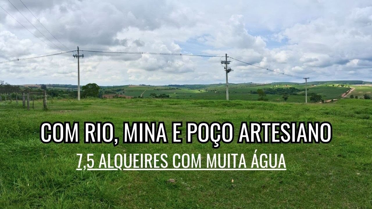 SÍTIO EM SÃO PEDRO – TERRA 100% TRATORÁVEL, COM RIO, MINA E POÇO ARTESIANO