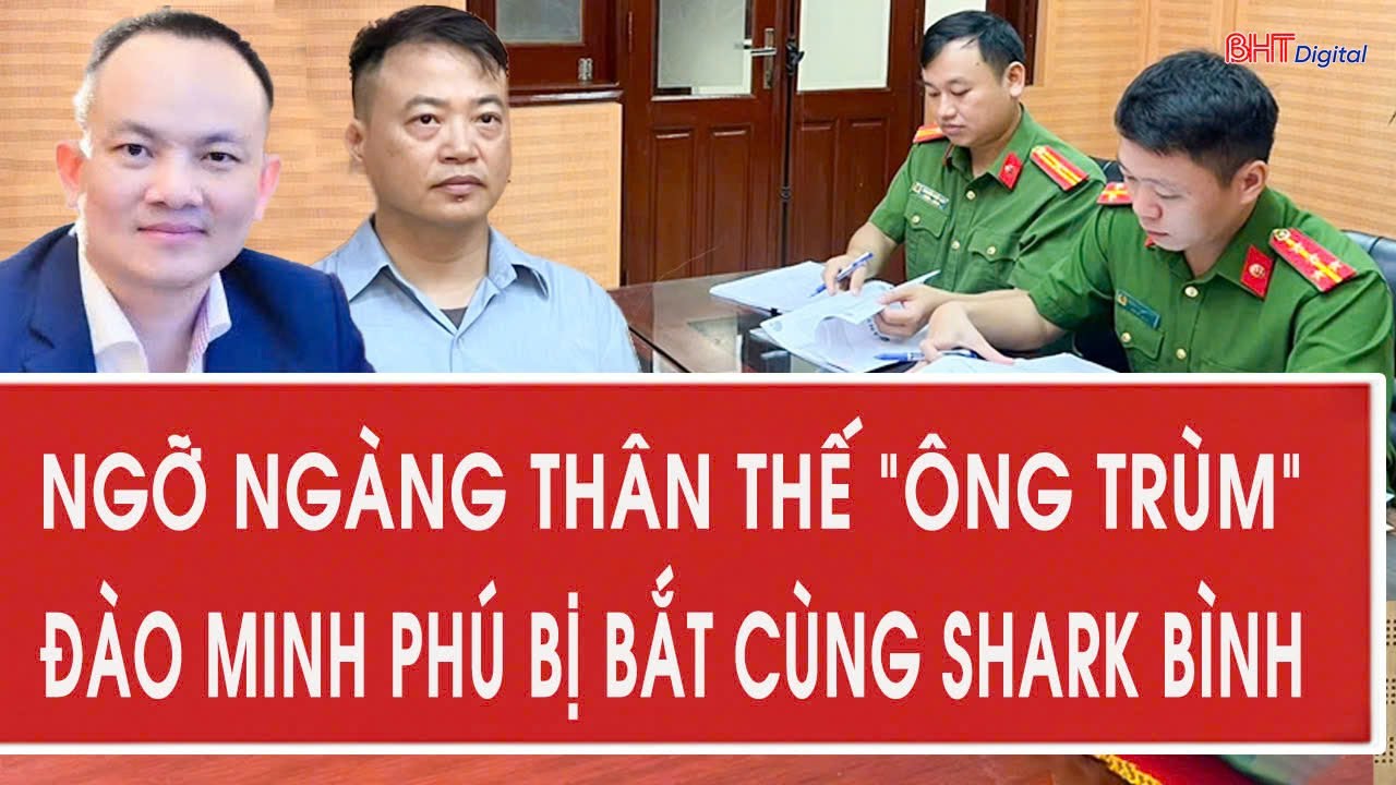 Ngỡ ng&agrave;ng th&acirc;n thế &ldquo;&ocirc;ng tr&ugrave;m&rdquo; Đ&agrave;o Minh Ph&uacute; bị bắt c&ugrave;ng Shark B&igrave;nh