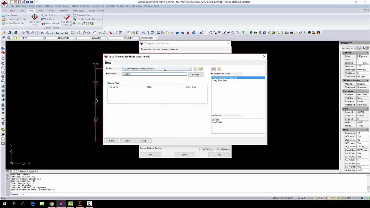 Carlson Survey - Creating a surface - Presented by Haag and Trammell