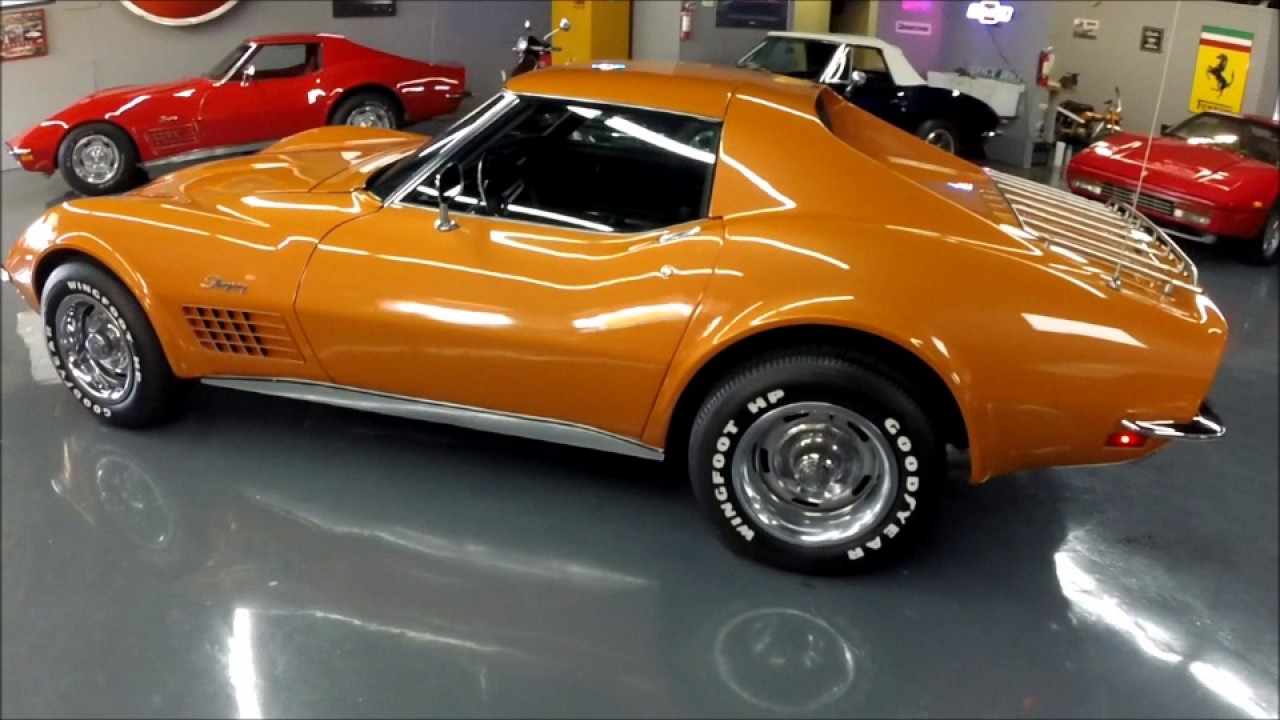 1971 Corvette - Ontario Orange/Black, ZZ4 Crate Engine, Tilt, PS, PB, PW - Seven Hills Motorcars