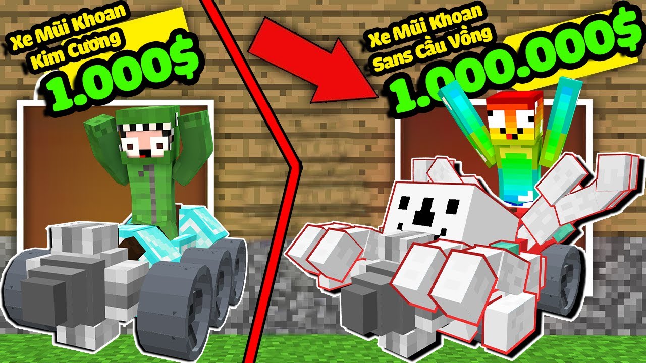 MINI GAME : CUỘC THI SỞ HỮU XE KHOAN VIP ** NOOB SỞ HỮU XE MŨI KHOAN MẠNH NHẤT ??