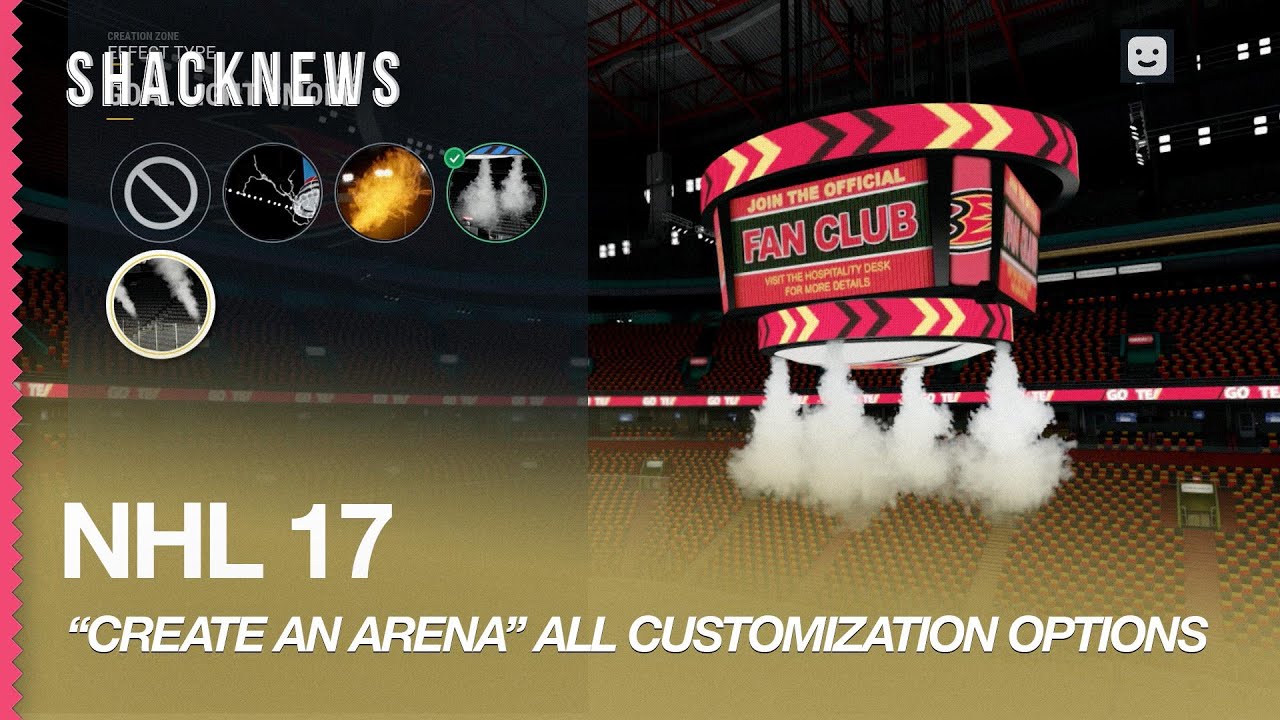 NHL 17 Gameplay: Create an Arena - All Customizable Options