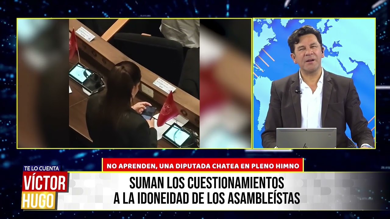  ¡NO APRENDEN! DIPUTADA CHATEA Y SE RÍE MIENTRAS SUENA EL HIMNO A ORURO