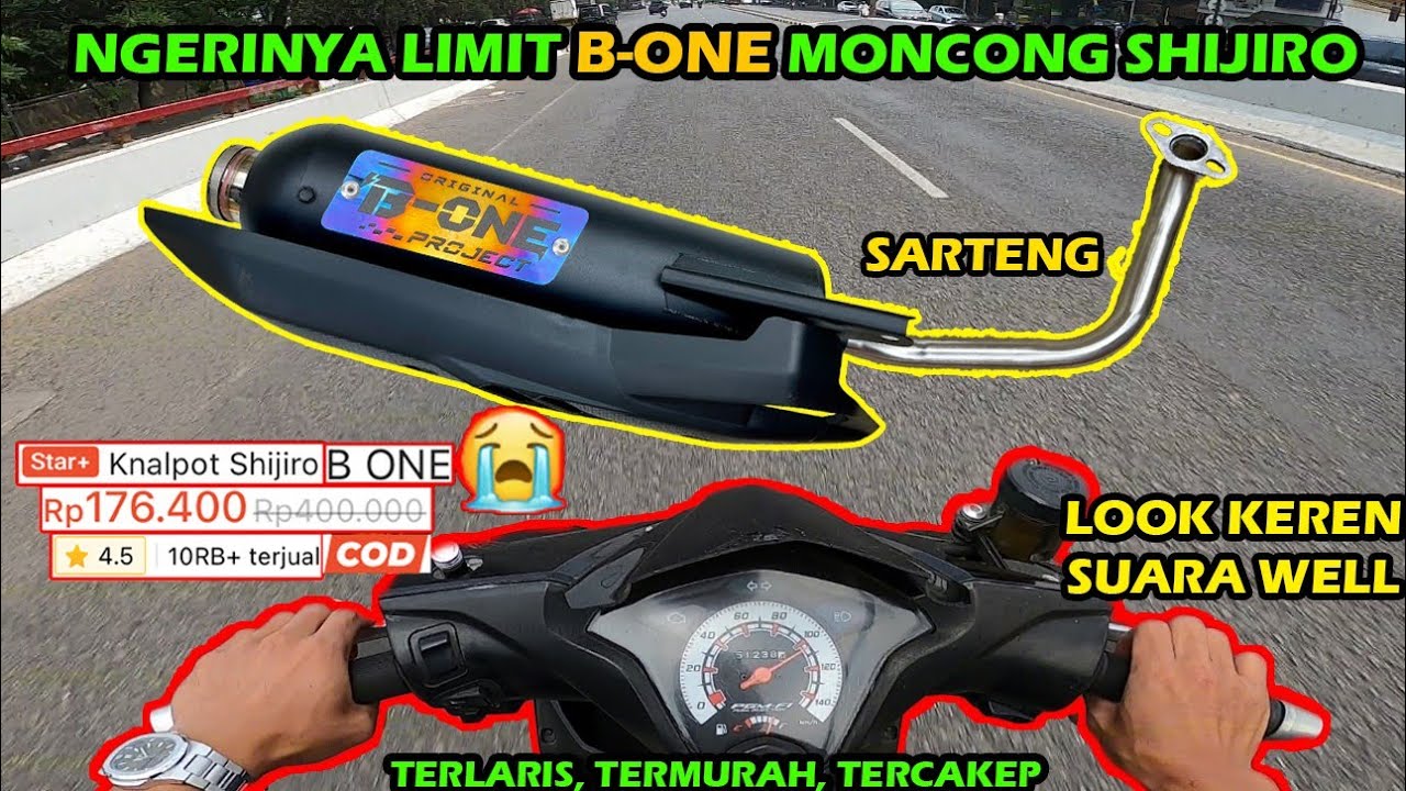 Full Cek Sound Knalpot Shijiro B-One Sarteng 100k Sampe Limit Di Jalan Raya Di Beat Std Kirian
