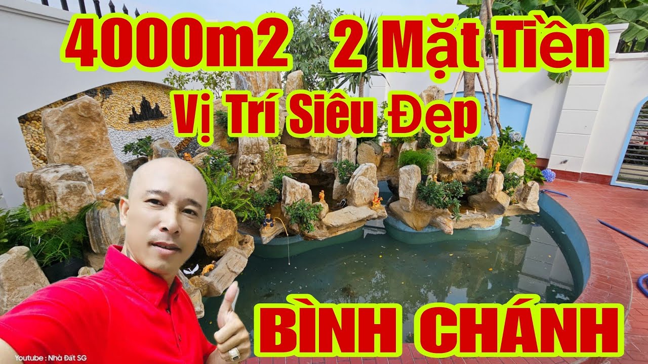 🛑Nhà Vườn Nghỉ Dưỡng | 4000m2 Tuyệt Đẹp Vị Trí Đắc Địa Gần Chợ Bình Chánh 2 Mặt Tiền