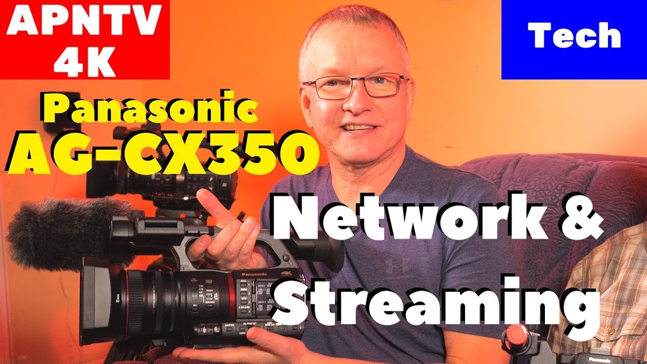 Настройки сети и потоковой передачи Panasonic AG CX350, настройка трансляции на Facebook Live