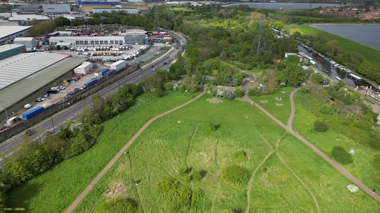 Tottenham Marshes Drone Footage (Tottenham, London) DJI Mini 3 Pro - Late April flight