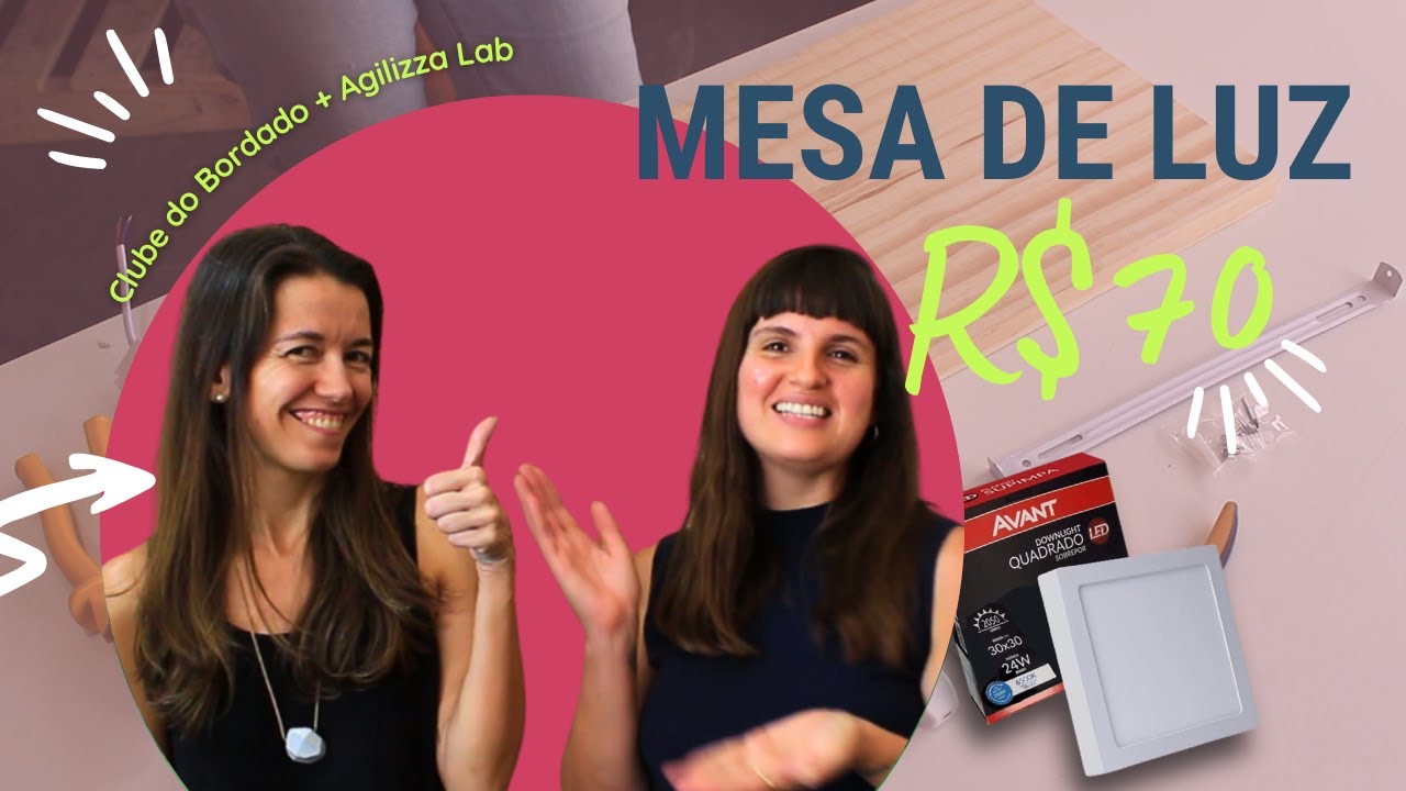 MUITO BARATO! FAÇA SUA PRÓPRIA MESA DE LUZ - com Agiliza Lab #137