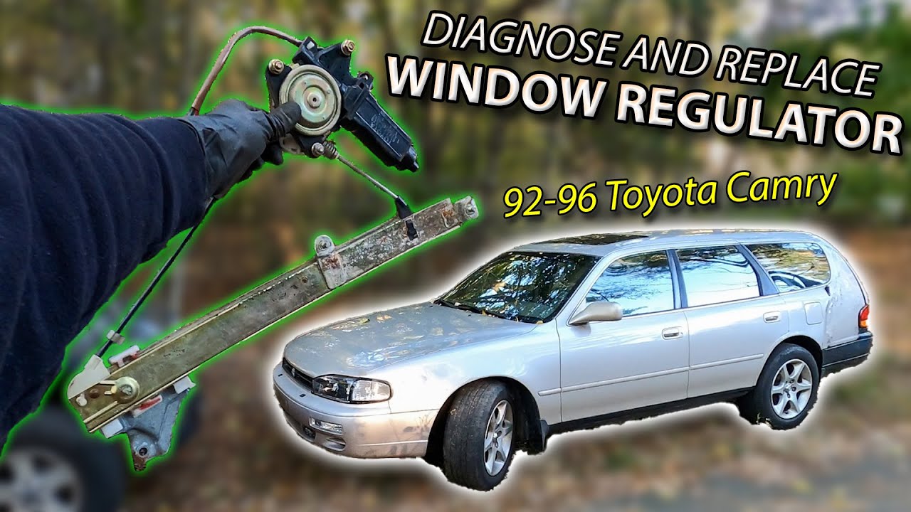 Diagnose & Replace Window Regulator & Motor 92-96 Toyota Camry