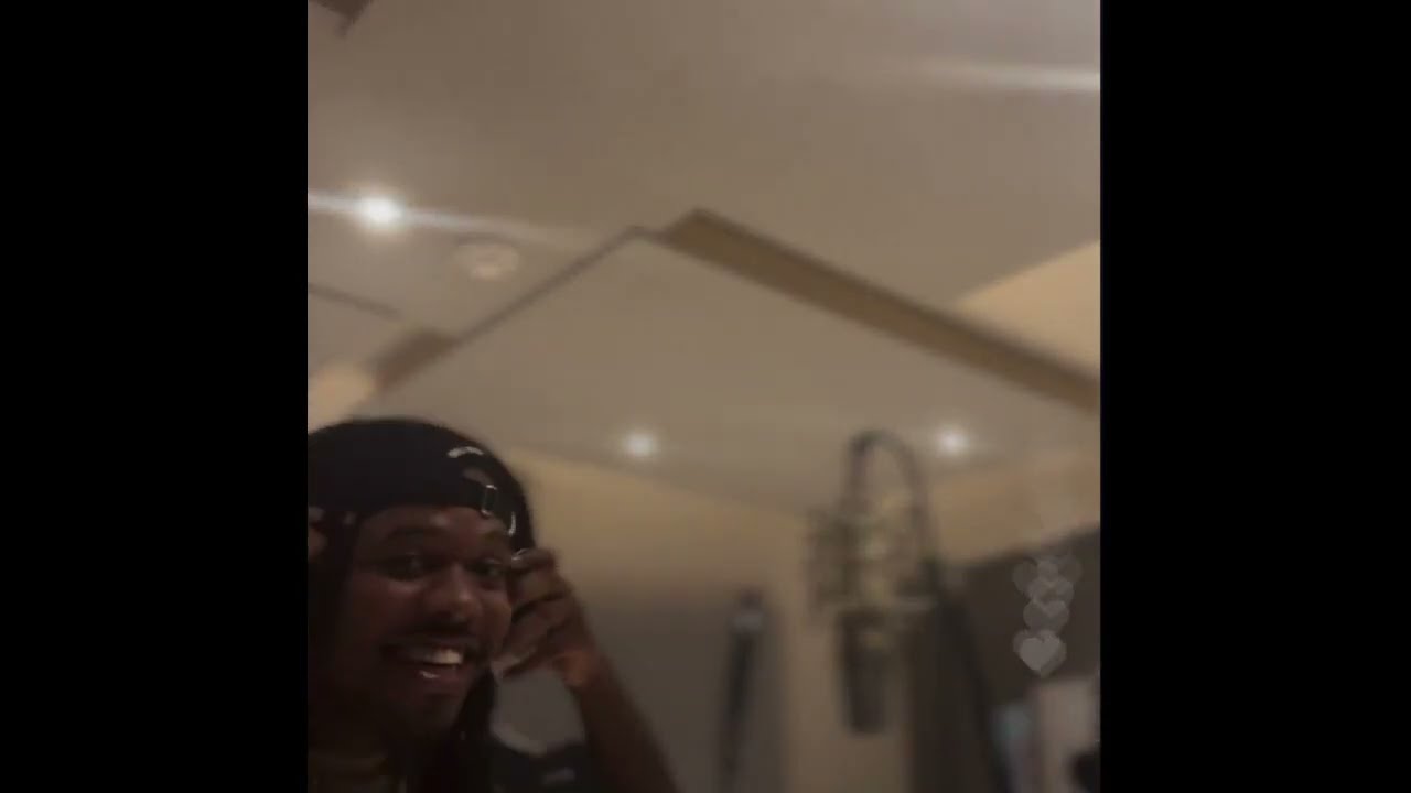 Capella Grey - Recording “Till The Wheels Fall Off” for Chris Brown (IG Live 06/07/2022)