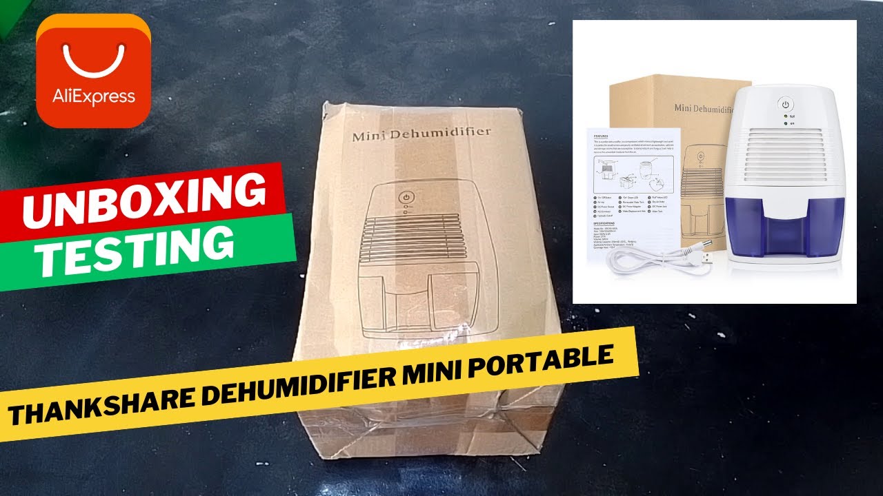UNBOXING THANKSHARE 500ml Dehumidifier Mini Portable Home Office Air Dryer