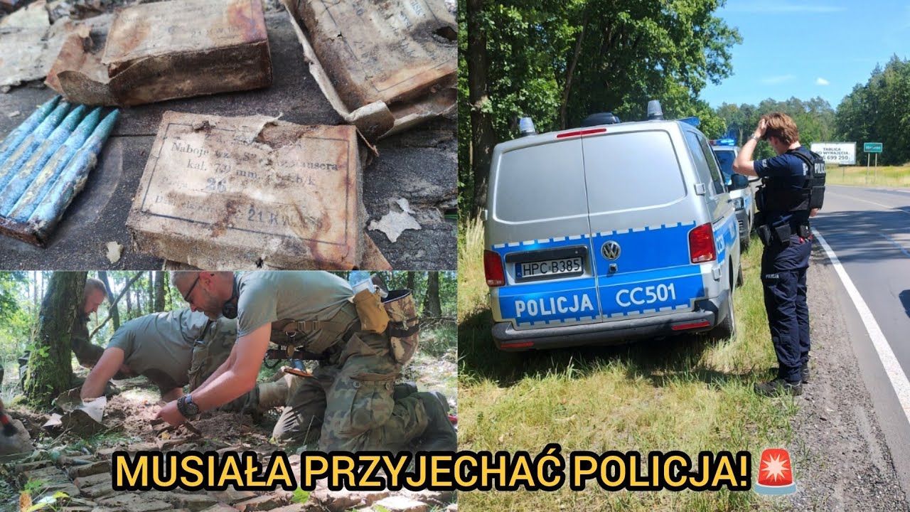 NIEBYWAŁE ZNALEZISKO!! ŚLAD PO POLSKICH ŻOŁNIERZACH😱😱 MUSIAŁA PRZYJECHAĆ POLICJA 🚨🚨
