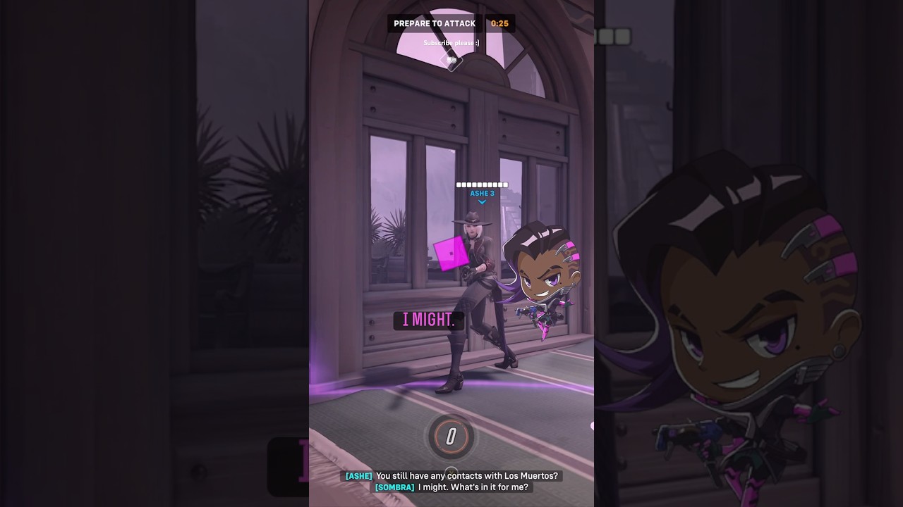 Ashe and Sombra interaction - Overwatch 2