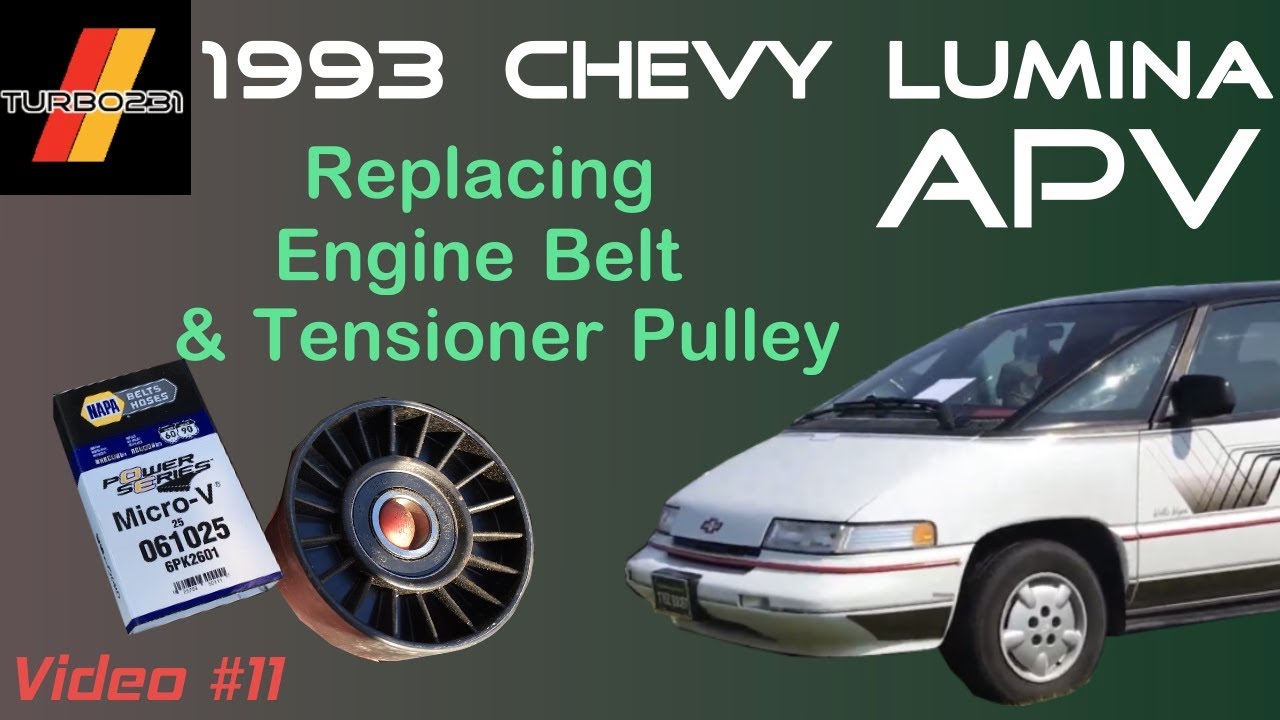 1993 Chevy Lumina APV - Replacing Engine Belt & Tensioner Pulley