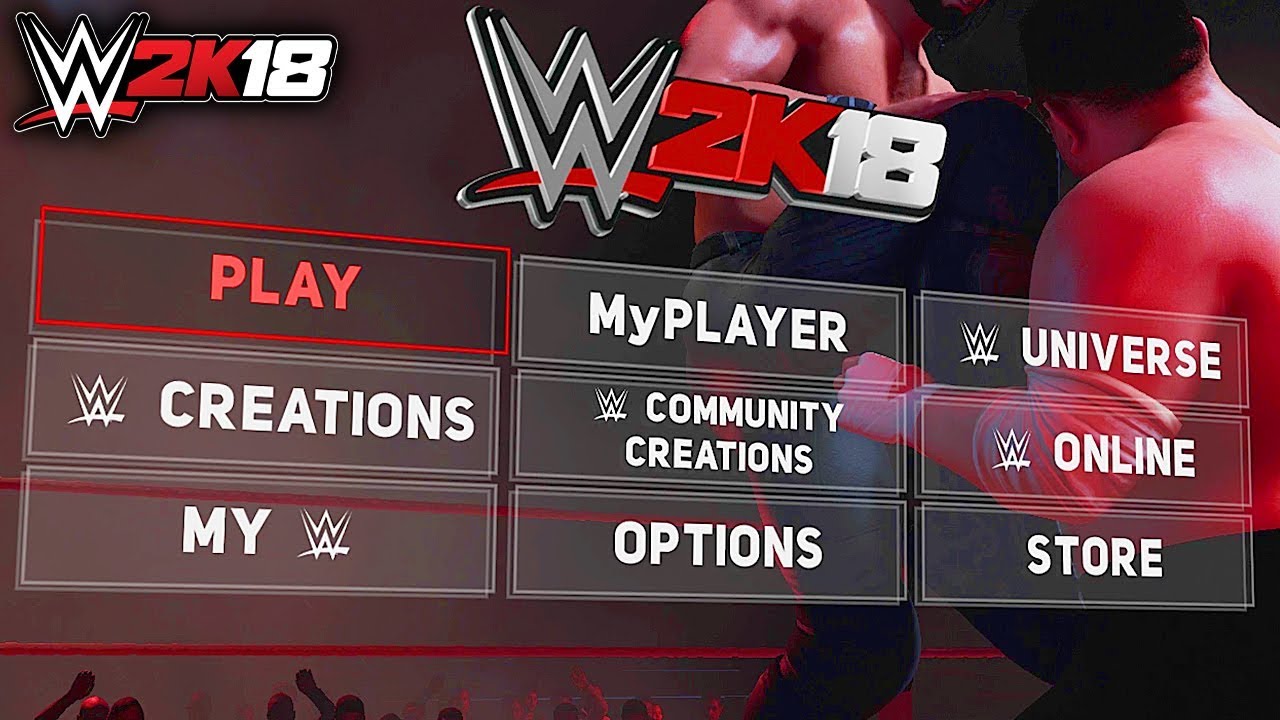 WWE 2K18 FULL MENU! ALL MATCH TYPES, ALL GAME MODES, ALL SUPERSTARS & MORE!