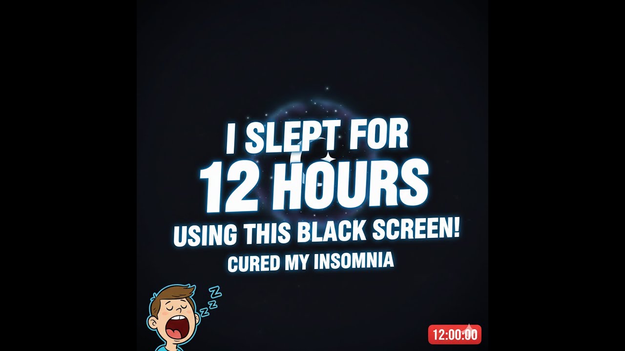 12 Hours White Noise Black Screen | Sleep Instantly & Relieve Insomnia (Tinnitus Relief)
