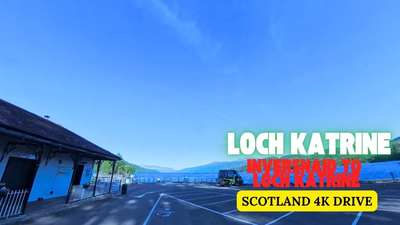 Loch Katrine Scotland 4k Drive: Inversnaid to Loch Katrine Beautiful Summer 360 Experience Drive