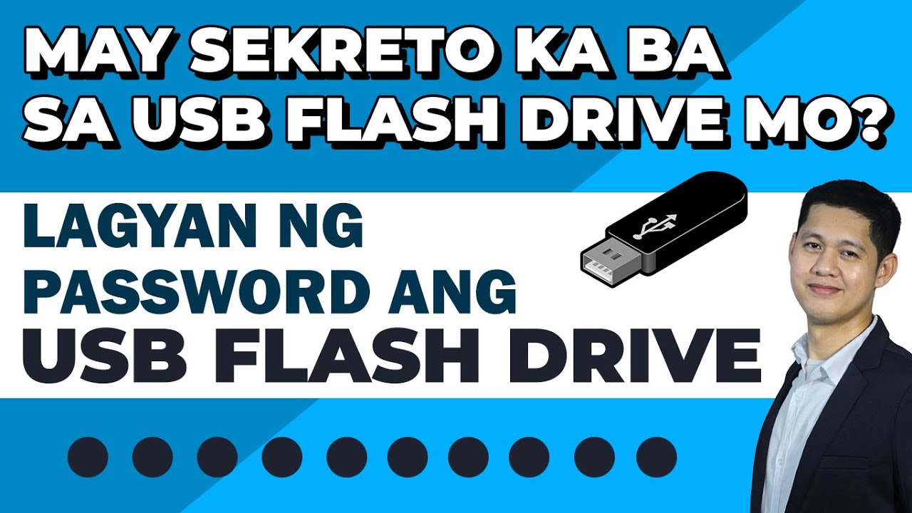 PAANO LAGYAN NG PASSWORD ANG USB FLASH DRIVE